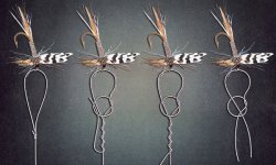 Как привязать мушку к леске