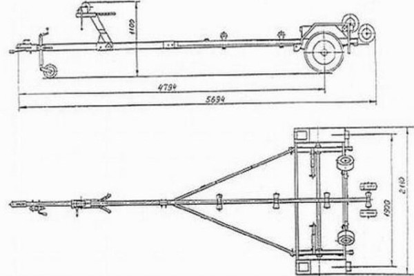 Как своими руками сделать прицеп для лодки пвх чертежи размеры фото