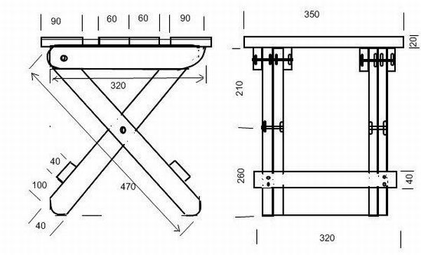Кресло для рыбалки своими руками чертежи раскладное